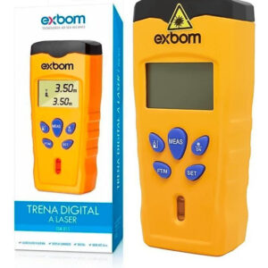 Trena Digital Laser 18m Exbom com Certificado de Calibração